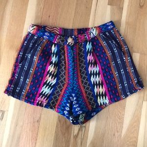 Aztec Print Shorts